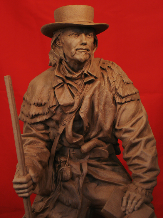 Jedediah Smith Clay Sculpture by #GregPolutanovich 